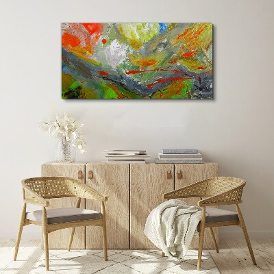 Dynamic explosion of colors Canvas Wall art