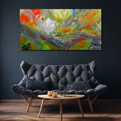 Dynamic explosion of colors Canvas Wall art
