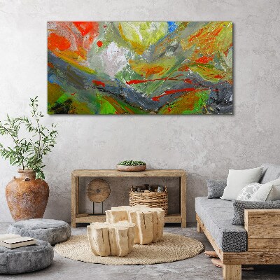 Dynamic explosion of colors Canvas Wall art