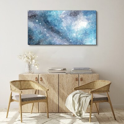 Night sky galaxy star Canvas Wall art