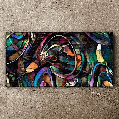 Colorful abstractions in glass Canvas Wall art