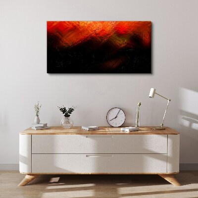 Sunset on Fire Canvas Wall art