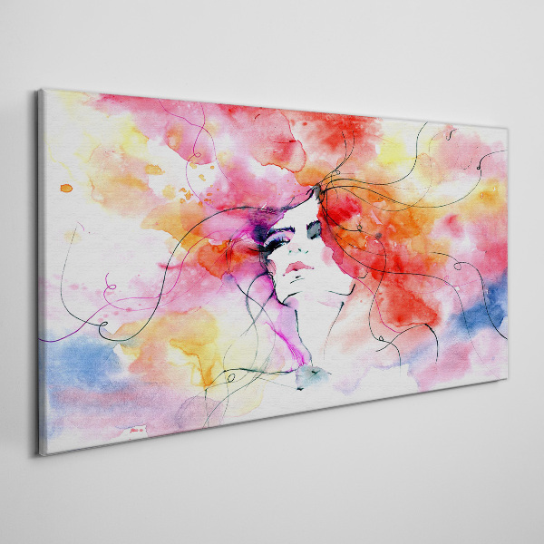 A colorful reflection of emotions Canvas Wall art