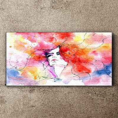 A colorful reflection of emotions Canvas Wall art