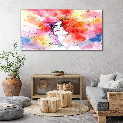 A colorful reflection of emotions Canvas Wall art