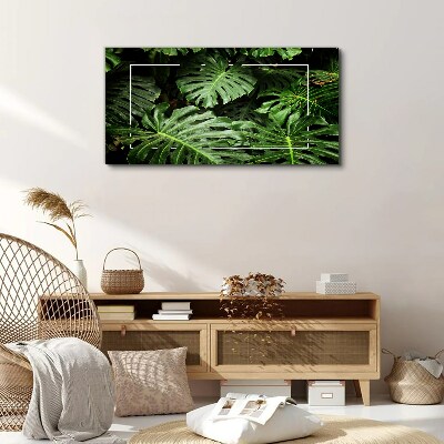 Flower plant leaves Canvas Wall art