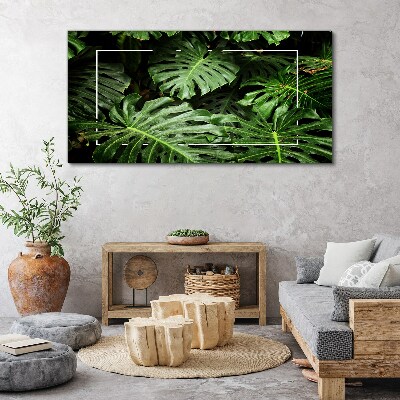 Flower plant leaves Canvas Wall art