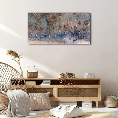A quiet port in the sunset light Canvas Wall art