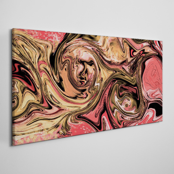 Abstract swirls in shades of pink Canvas Wall art