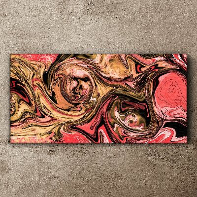 Abstract swirls in shades of pink Canvas Wall art