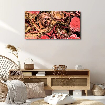 Abstract swirls in shades of pink Canvas Wall art