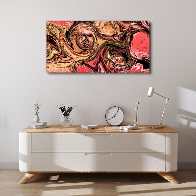 Abstract swirls in shades of pink Canvas Wall art
