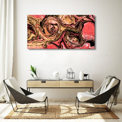 Abstract swirls in shades of pink Canvas Wall art