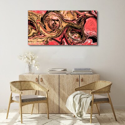 Abstract swirls in shades of pink Canvas Wall art