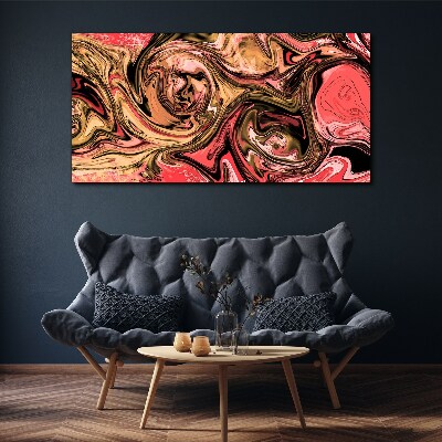 Abstract swirls in shades of pink Canvas Wall art