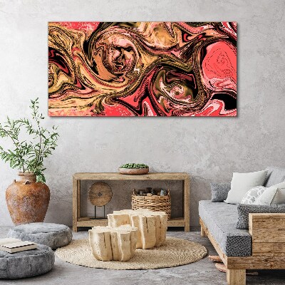 Abstract swirls in shades of pink Canvas Wall art