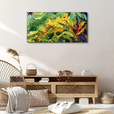 Abstract flowers Canvas Wall art