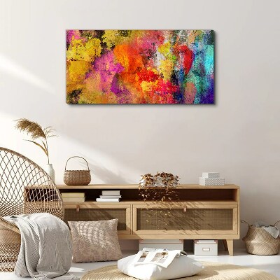 Colorful chaos of abstraction Canvas Wall art