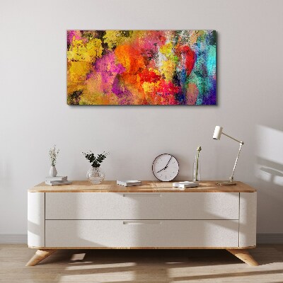 Colorful chaos of abstraction Canvas Wall art