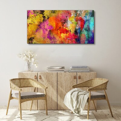 Colorful chaos of abstraction Canvas Wall art