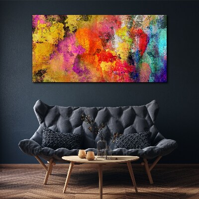Colorful chaos of abstraction Canvas Wall art