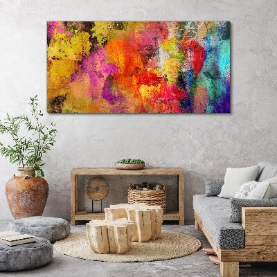 Colorful chaos of abstraction Canvas Wall art