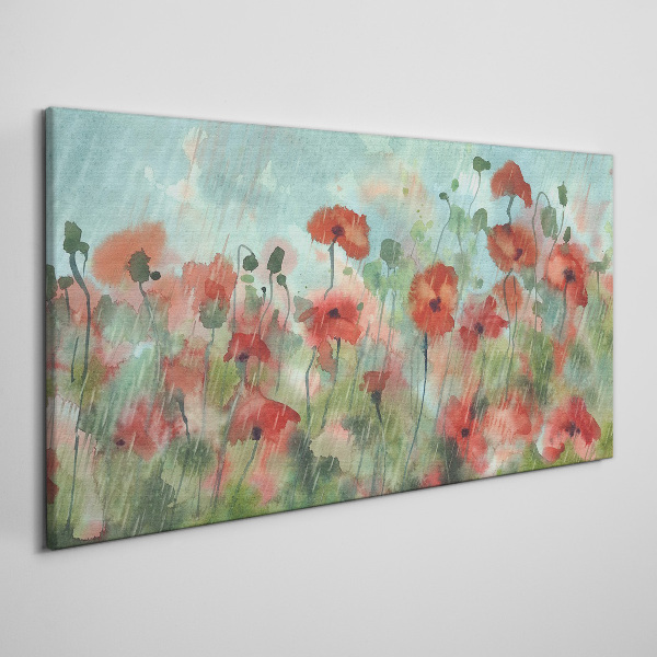 A floral landscape in a spring aura Canvas Wall art