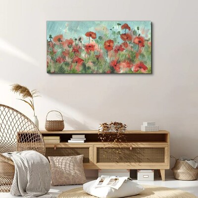 A floral landscape in a spring aura Canvas Wall art