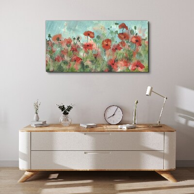A floral landscape in a spring aura Canvas Wall art