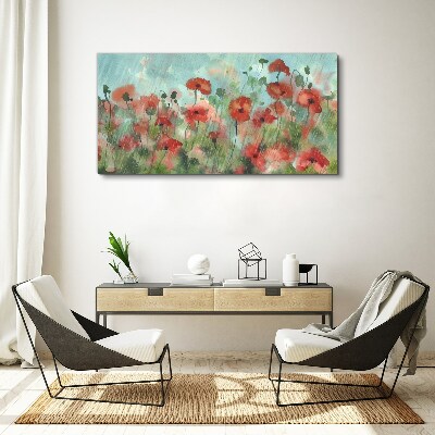 A floral landscape in a spring aura Canvas Wall art