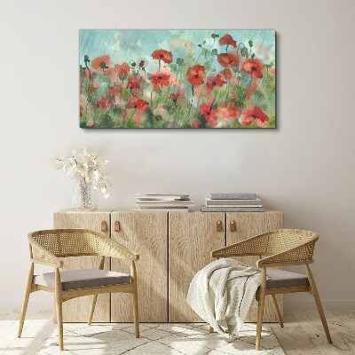 A floral landscape in a spring aura Canvas Wall art