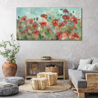 A floral landscape in a spring aura Canvas Wall art