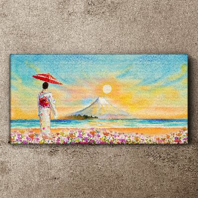 A quiet morning by the sea Canvas Wall art