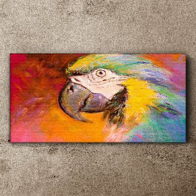 Abstraction animal parrot Canvas Wall art