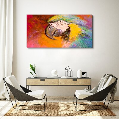 Abstraction animal parrot Canvas Wall art