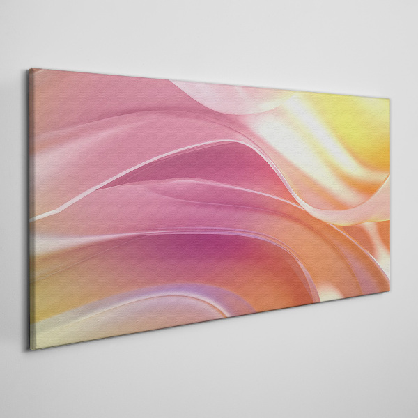 Waves of colors in pastel shades Canvas Wall art