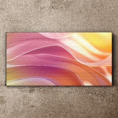 Waves of colors in pastel shades Canvas Wall art