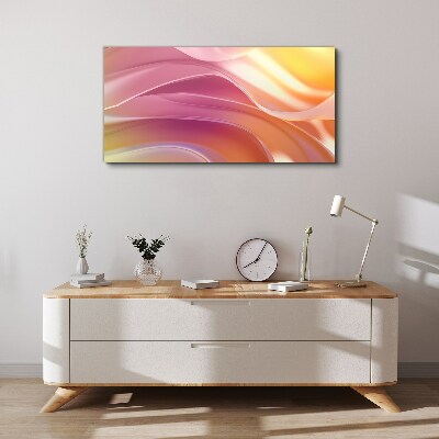 Waves of colors in pastel shades Canvas Wall art