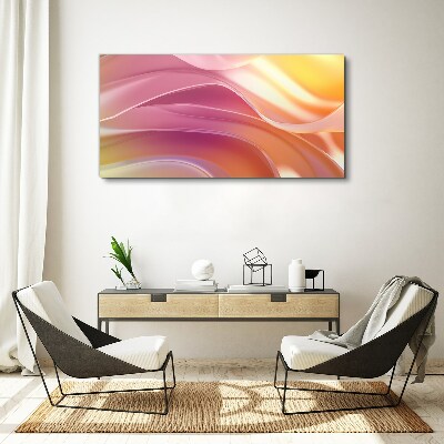 Waves of colors in pastel shades Canvas Wall art