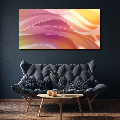 Waves of colors in pastel shades Canvas Wall art