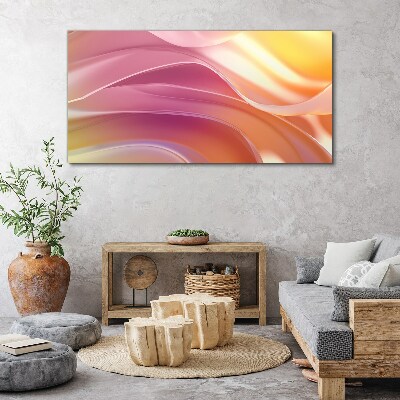 Waves of colors in pastel shades Canvas Wall art