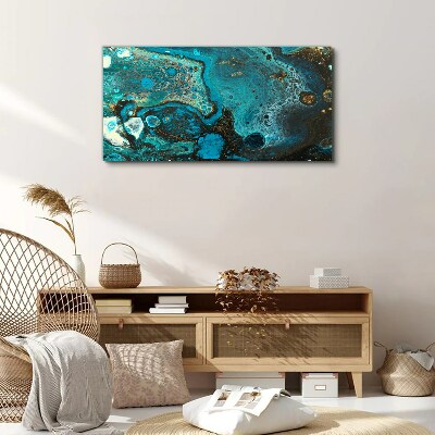 Ocean swirls of colors Canvas Wall art