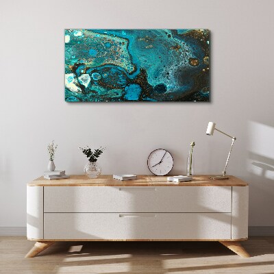 Ocean swirls of colors Canvas Wall art