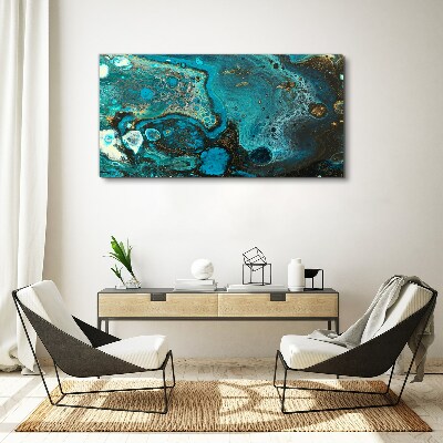 Ocean swirls of colors Canvas Wall art