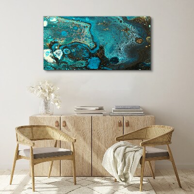 Ocean swirls of colors Canvas Wall art