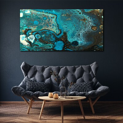Ocean swirls of colors Canvas Wall art