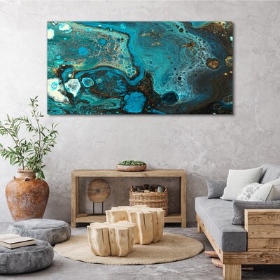 Ocean swirls of colors Canvas Wall art