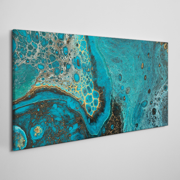 Ocean waves in blue tones Canvas Wall art