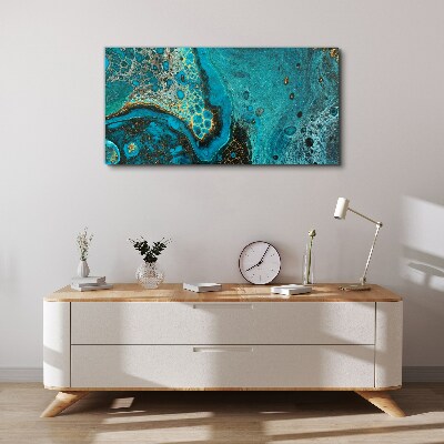 Ocean waves in blue tones Canvas Wall art