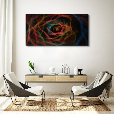 A swirl of colored lights Canvas Wall art
